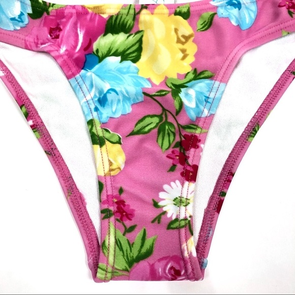 Agua Doce Brazilian bikini bottoms Floral large - Picture 3 of 7